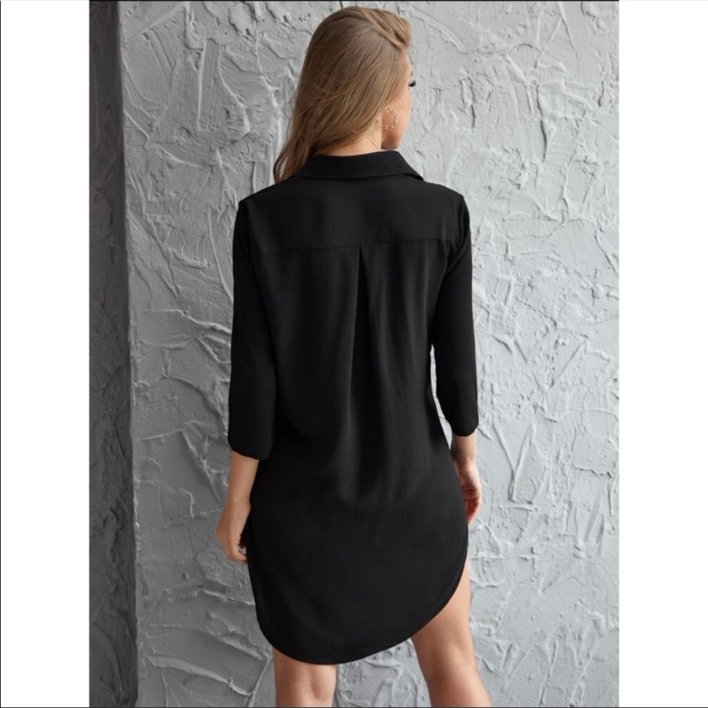 SHEIN Ruched Curved High-Low Mini Dress - Picture 6 of 6